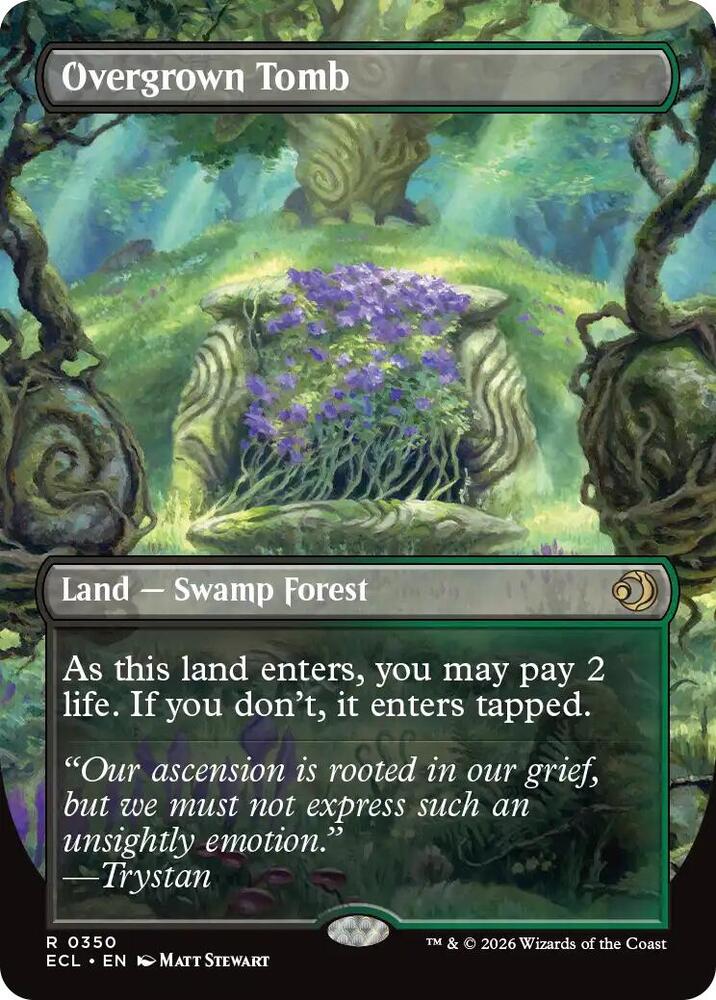 Overgrown Tomb (Borderless)-Lorwyn Eclipsed-R-Normal