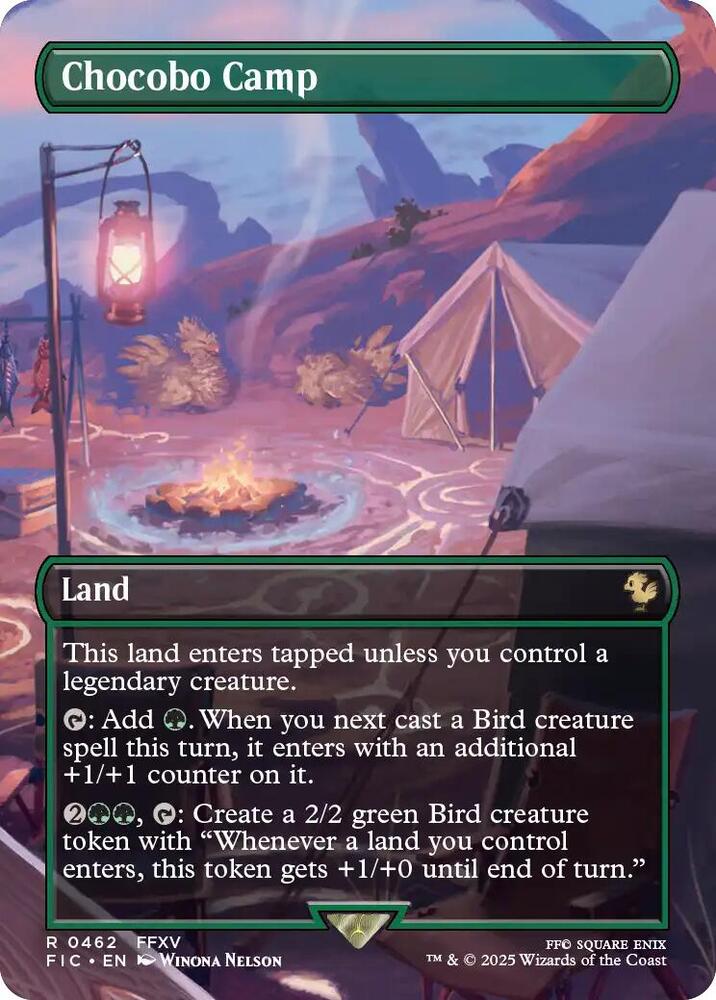 Chocobo Camp (Borderless)-Commander: FINAL FANTASY-R-Foil