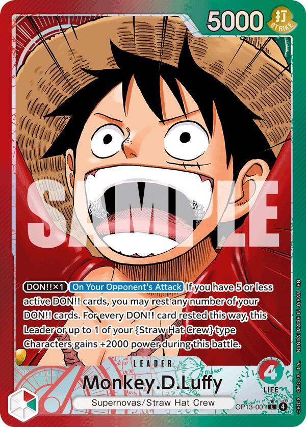 Monkey.D.Luffy (001) (Alternate Art)-Carrying On His Will-L-Foil