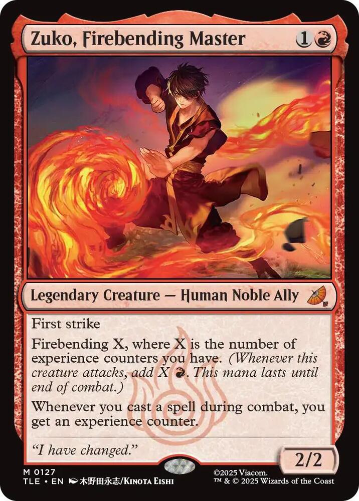 Zuko, Firebending Master-Avatar: The Last Airbender: Eternal-Legal-M-Normal