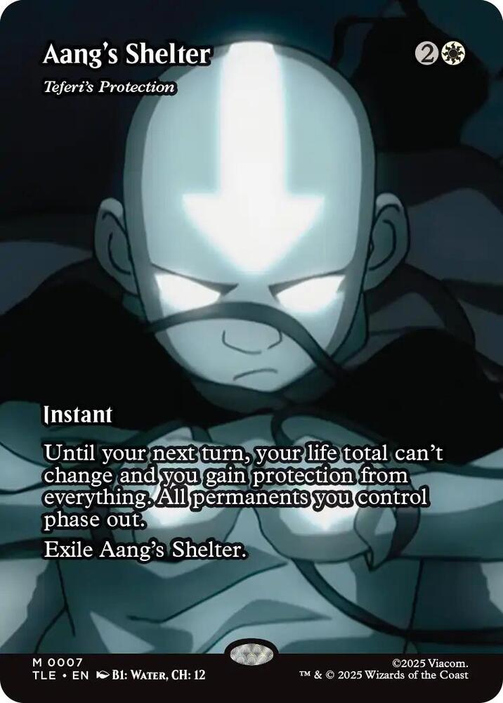 Aang's Shelter - Teferi's Protection (Borderless)-Avatar: The Last Airbender: Eternal-Legal-M-Normal