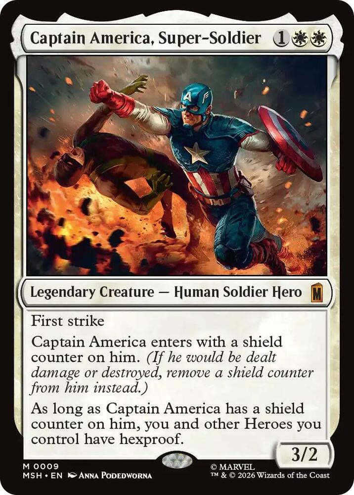 Captain America, Super-Soldier-Marvel Super Heroes-M-Normal