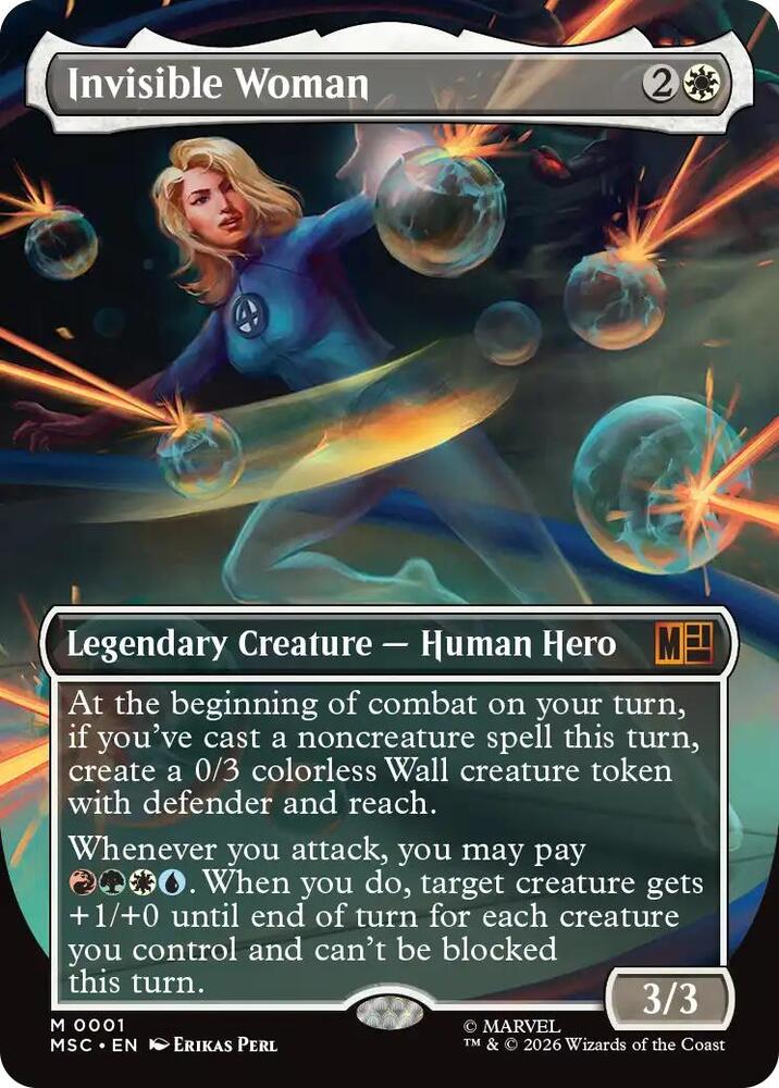 Invisible Woman (Borderless)-Commander: Marvel Super Heroes-M-Normal