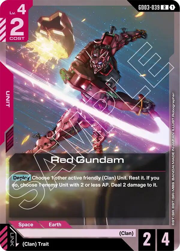 Red Gundam-Steel Requiem-Rare-Holofoil