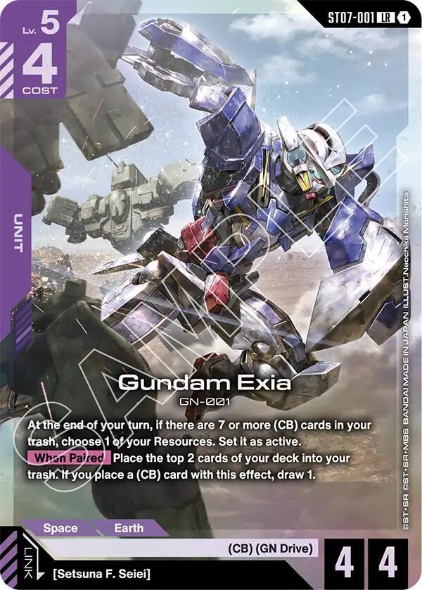 Gundam Exia (ST07-001)-Starter Deck 07: Celestial Drive-Legend Rare-Holofoil