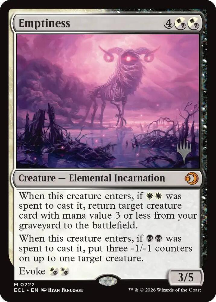 Emptiness-Promo Pack: Lorwyn Eclipsed-M-Normal