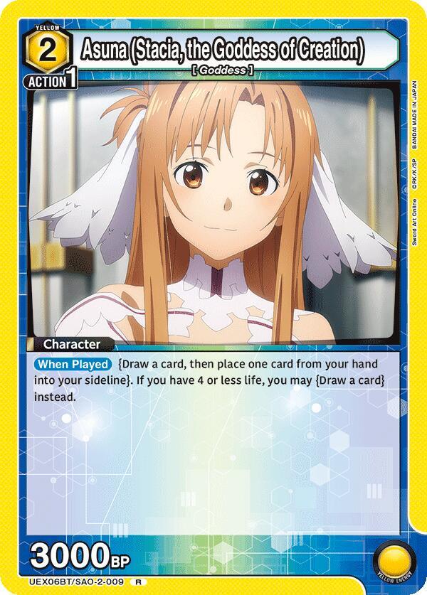 Asuna (Stacia, the Goddess of Creation)-UEX06BT: Sword Art Online Vol.2-Rare-Foil