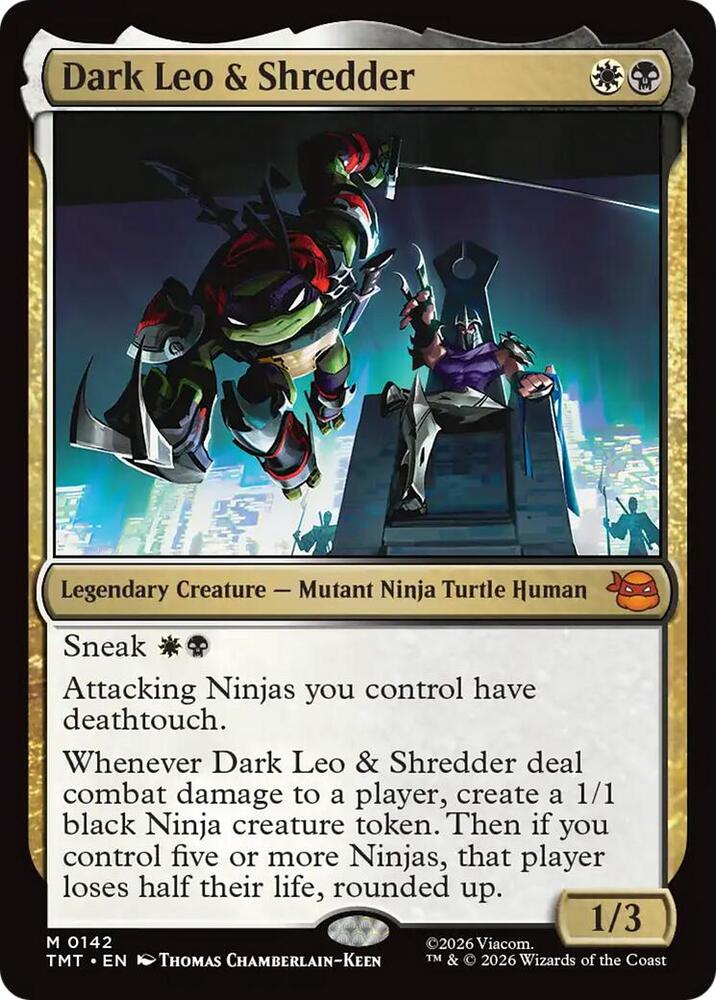 Dark Leo & Shredder-Teenage Mutant Ninja Turtles-M-Normal