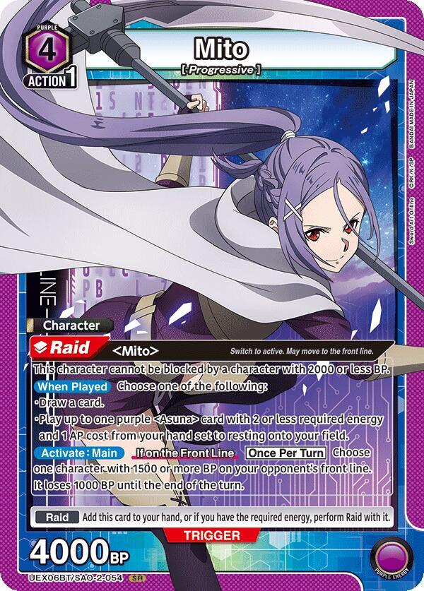 Mito (054)-UEX06BT: Sword Art Online Vol.2-Super Rare-Foil