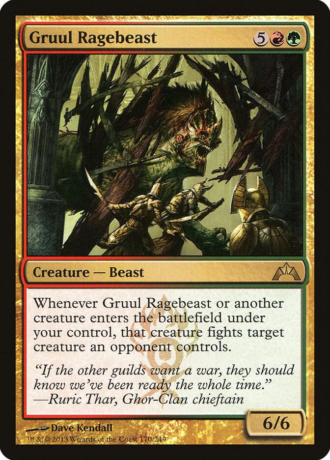 Gruul Ragebeast-Gatecrash-R-Normal