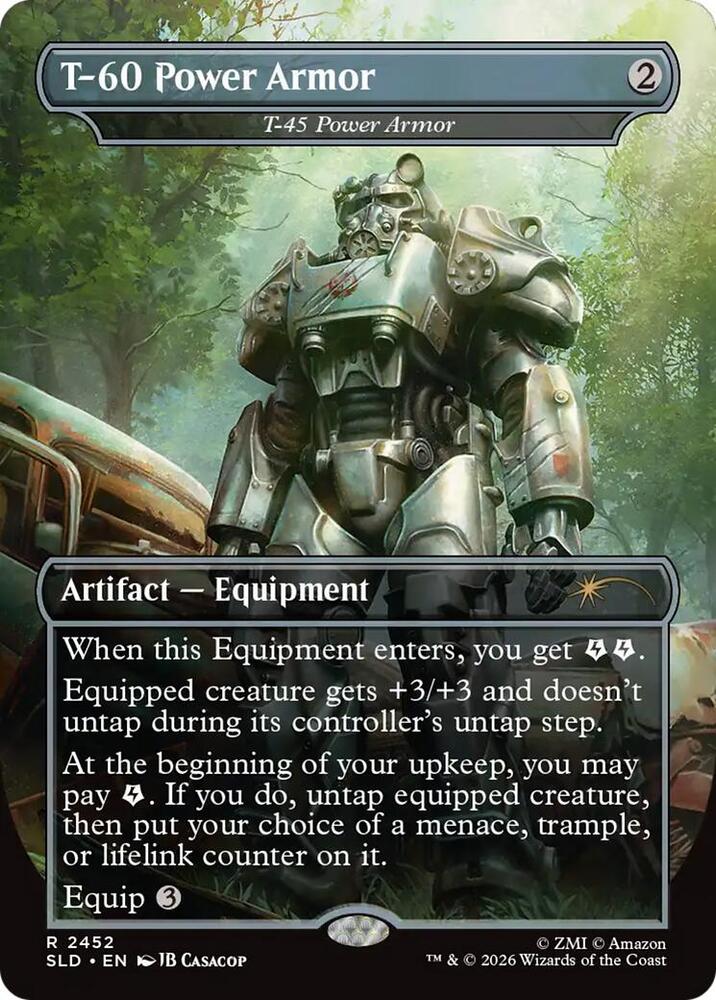 T-60 Power Armor - T-45 Power Armor-Secret Lair Drop Series-R-Normal