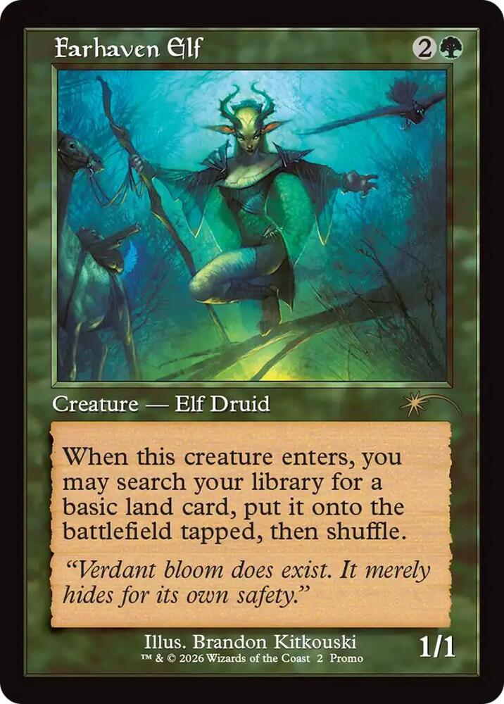 Farhaven Elf (Retro Frame)-WPN & Gateway Promos-R-Normal