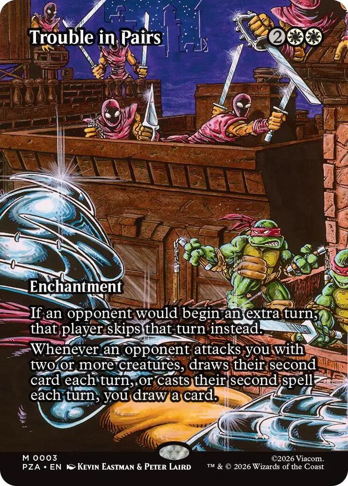 Trouble in Pairs (Borderless)-Teenage Mutant Ninja Turtles Source Material-M-Foil