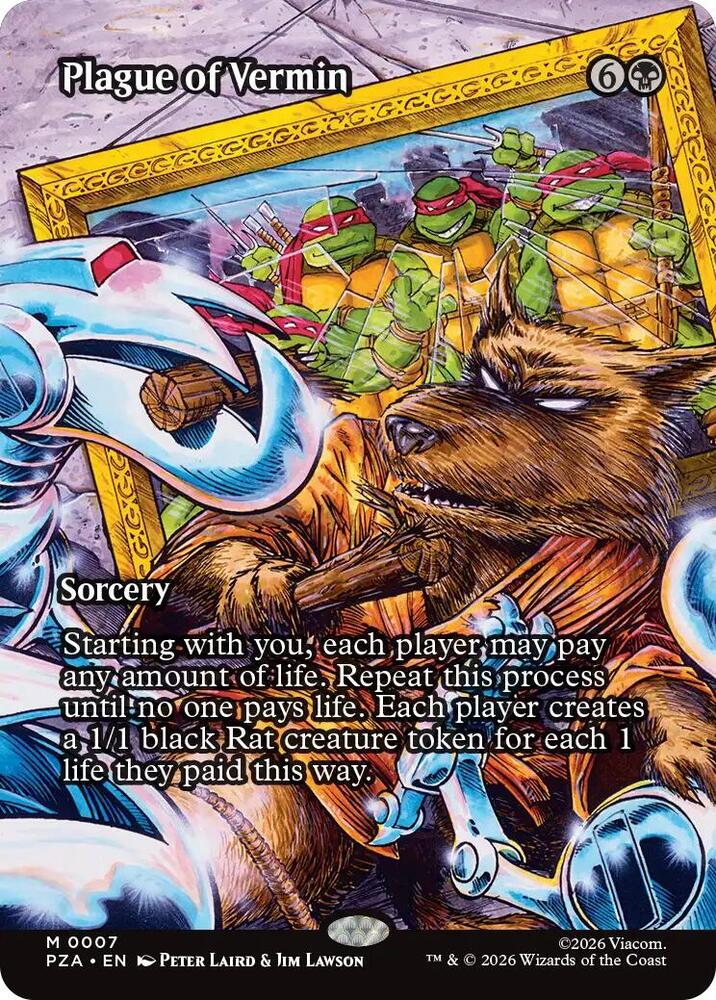 Plague of Vermin (Borderless)-Teenage Mutant Ninja Turtles Source Material-M-Normal