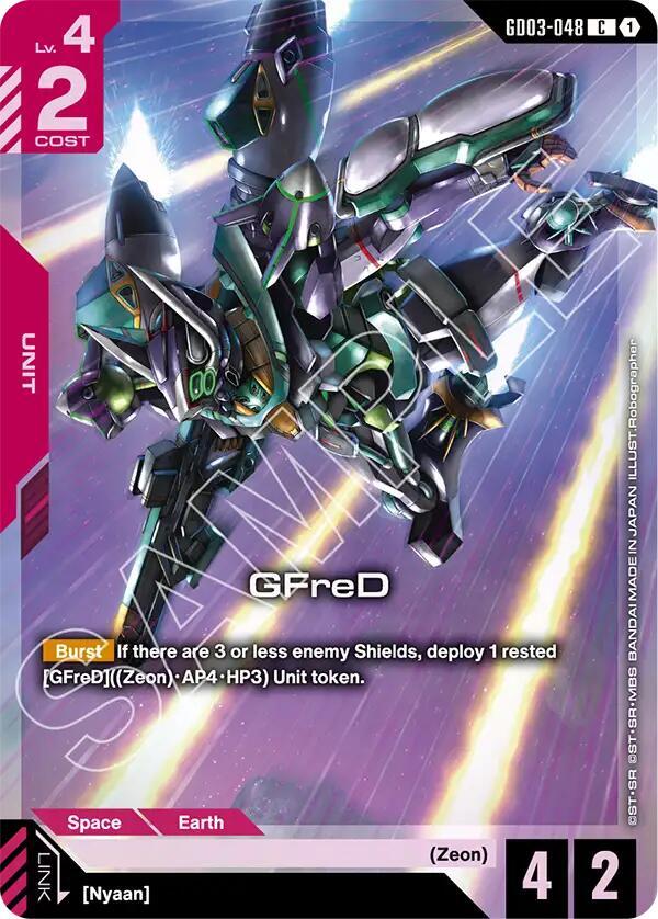 GFreD (Premium Card Collection Gundam Assemble)-Gundam Promotional Cards-Common-Holofoil