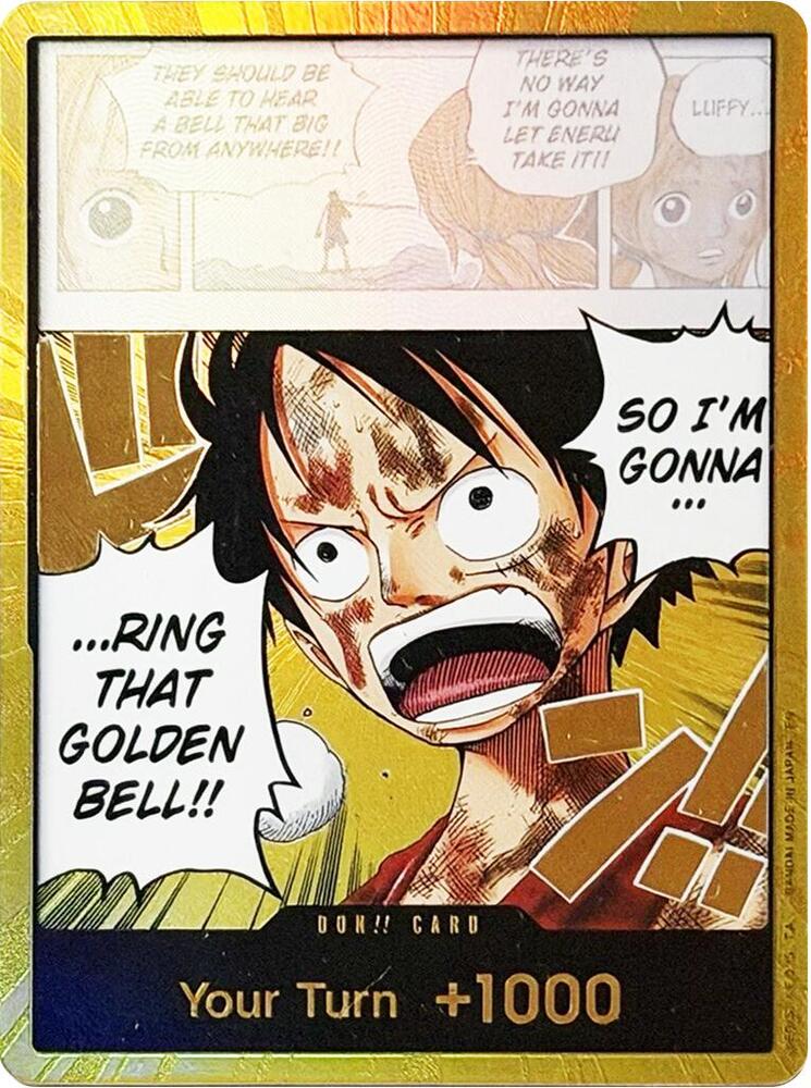 DON!! Card (Luffy) (Gold)-Adventure on Kami's Island-DON!!-Foil