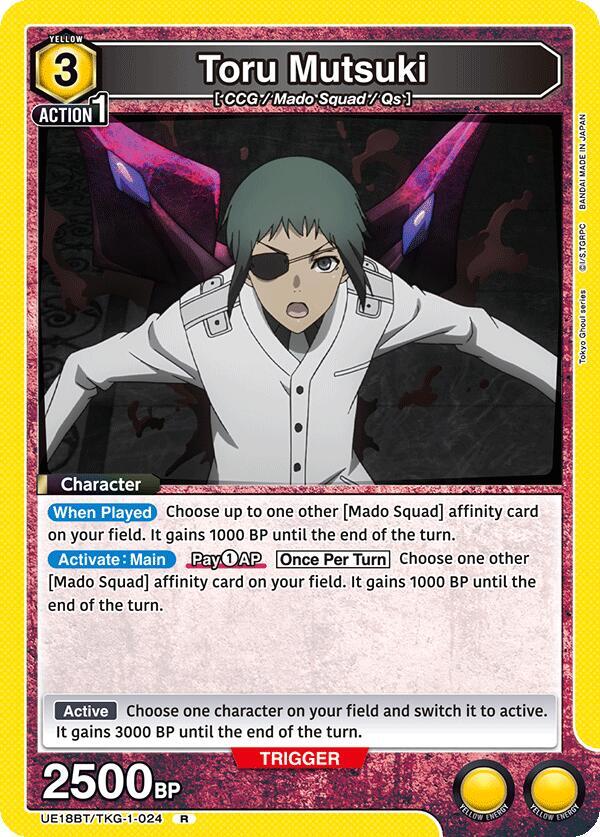 Toru Mutsuki (024)-UE18BT: Tokyo Ghoul-Rare-Foil
