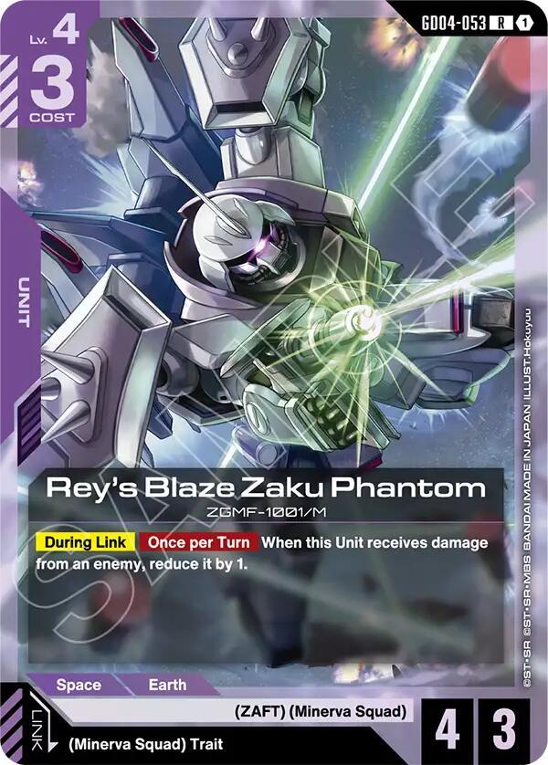 Rey's Blaze Zaku Phantom-Phantom Aria-Rare-Holofoil