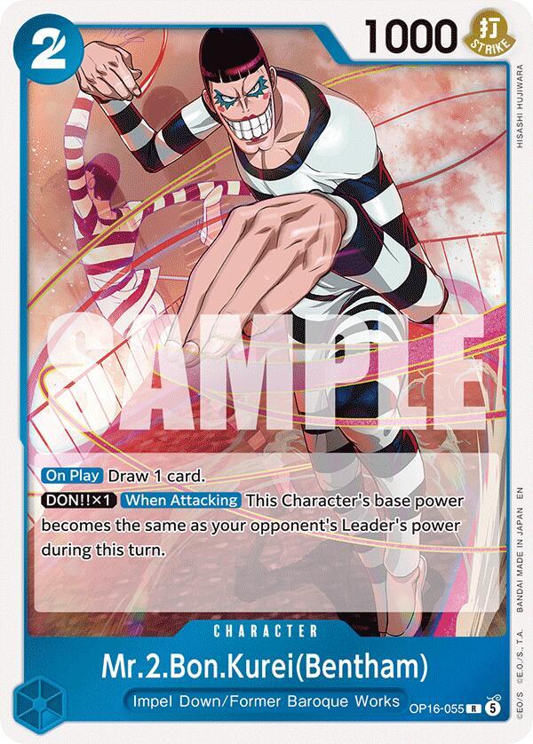 Mr.2.Bon.Kurei(Bentham) (055)-The Time of Battle-R-Foil