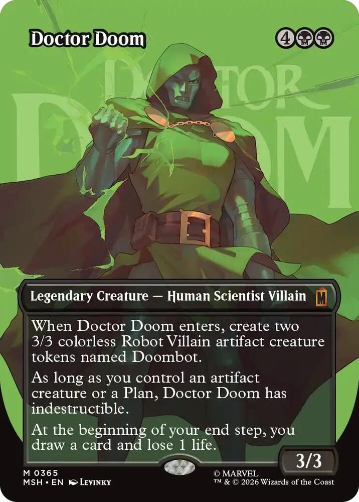 Doctor Doom (Borderless) (0365)-Marvel Super Heroes-M-Foil