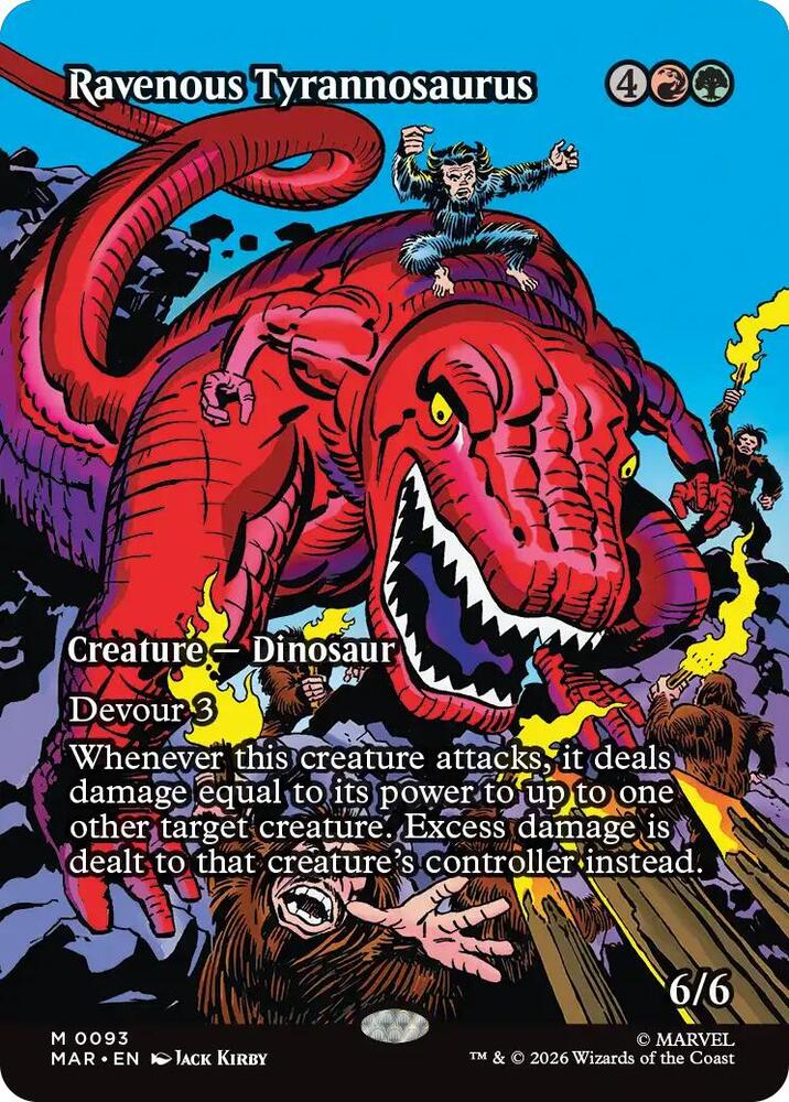 Ravenous Tyrannosaurus (Borderless)-Marvel Universe Eternal-Legal-M-Normal