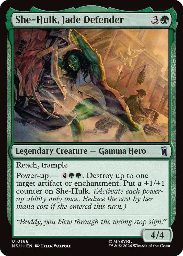 She-Hulk, Jade Defender-Marvel Super Heroes-U-Foil