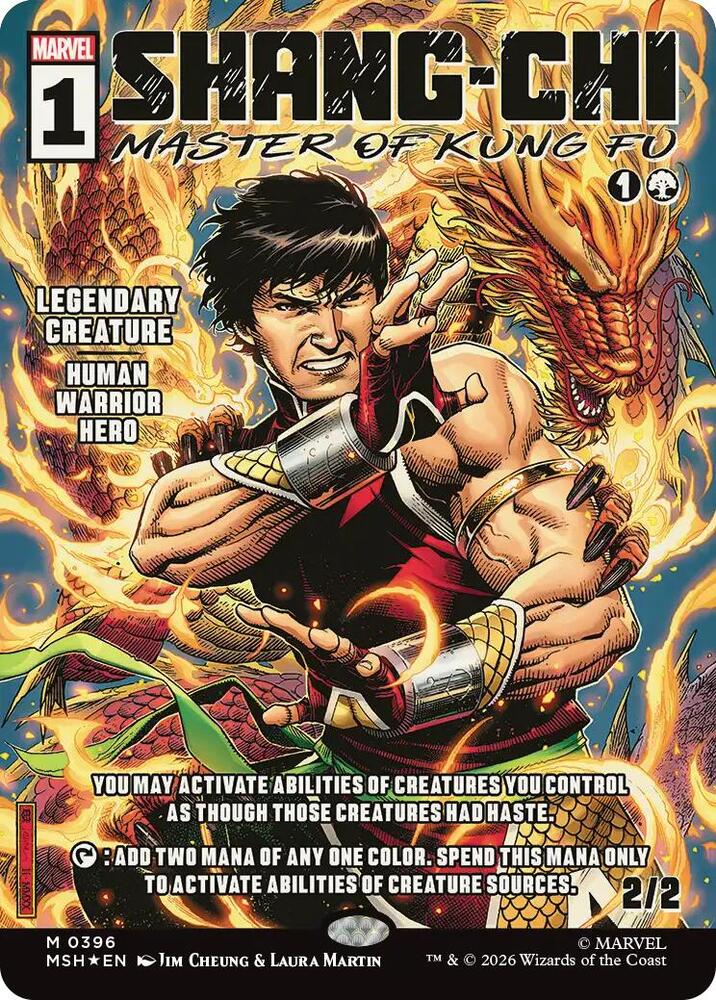 Shang-Chi, Master of Kung Fu (Borderless) (0396)-Marvel Super Heroes-M-Foil
