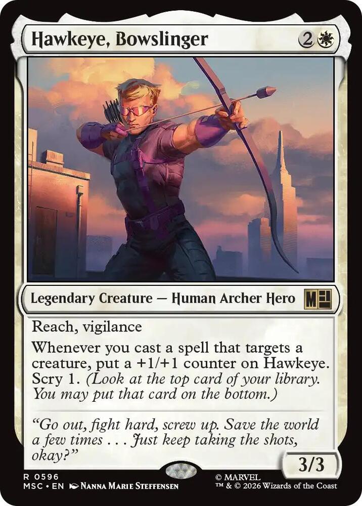 Hawkeye, Bowslinger-Commander: Marvel Super Heroes-R-Foil