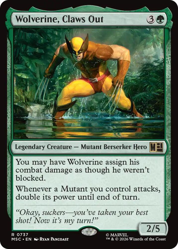 Wolverine, Claws Out-Commander: Marvel Super Heroes-R-Normal