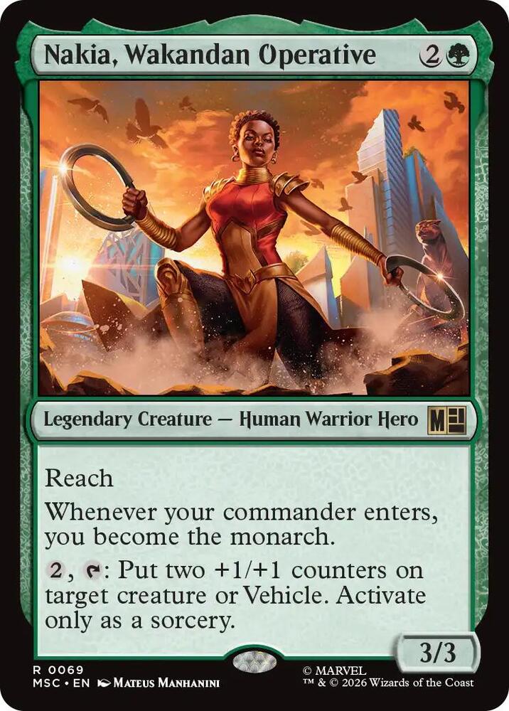 Nakia, Wakandan Operative-Commander: Marvel Super Heroes-R-Normal