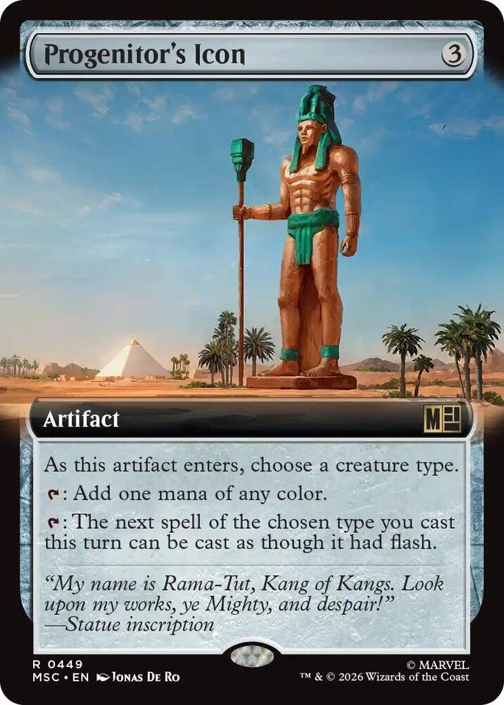 Progenitor's Icon (Extended Art)-Commander: Marvel Super Heroes-R-Normal