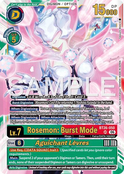 Rosemon: Burst Mode // Aguichant Levres-Timeless Bonds-Ultimate Rare-Foil