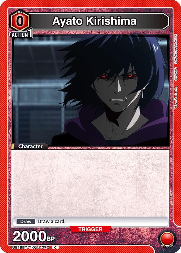 Ayato Kirishima (Box Topper Foil)-UE18BT: Tokyo Ghoul-Common-Foil