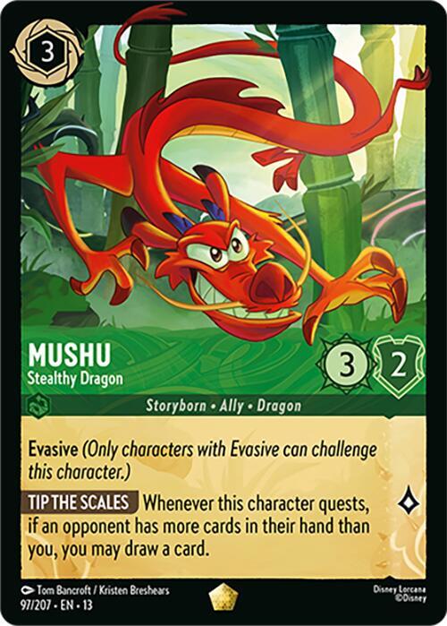 Mushu - Stealthy Dragon (Cold Foil)