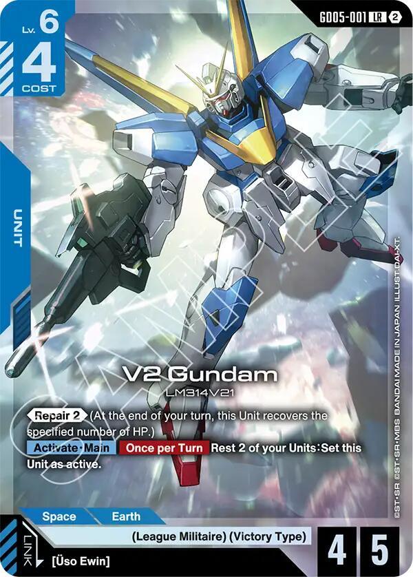 V2 Gundam-Freedom Ascension-Legend Rare-Holofoil