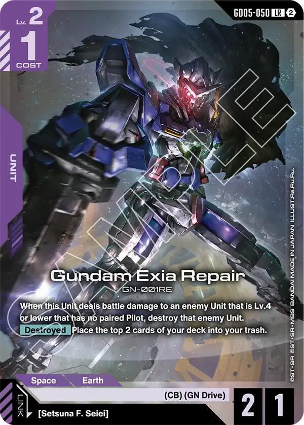 Gundam Exia Repair-Freedom Ascension-Legend Rare-Holofoil