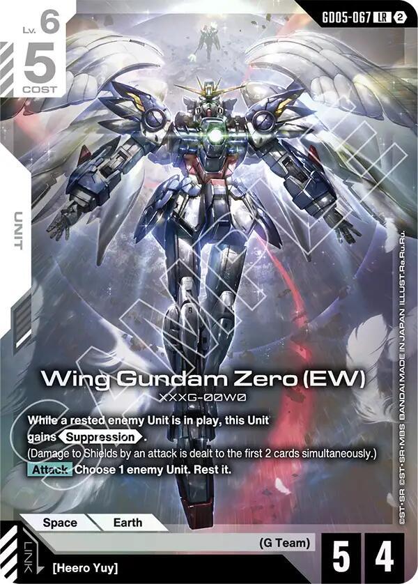 Wing Gundam Zero (EW)-Freedom Ascension-Legend Rare-Holofoil