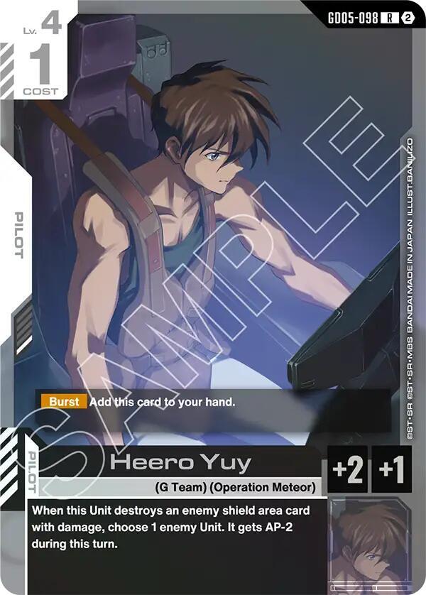 Heero Yuy-Freedom Ascension-Rare-Holofoil