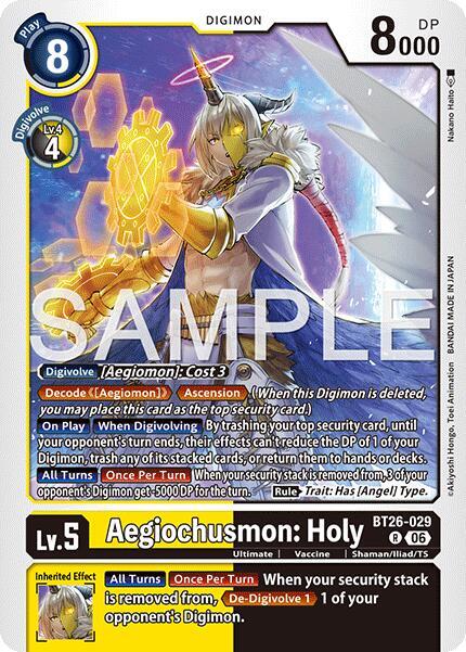 Aegiochusmon: Holy-Timeless Bonds-Rare-Foil