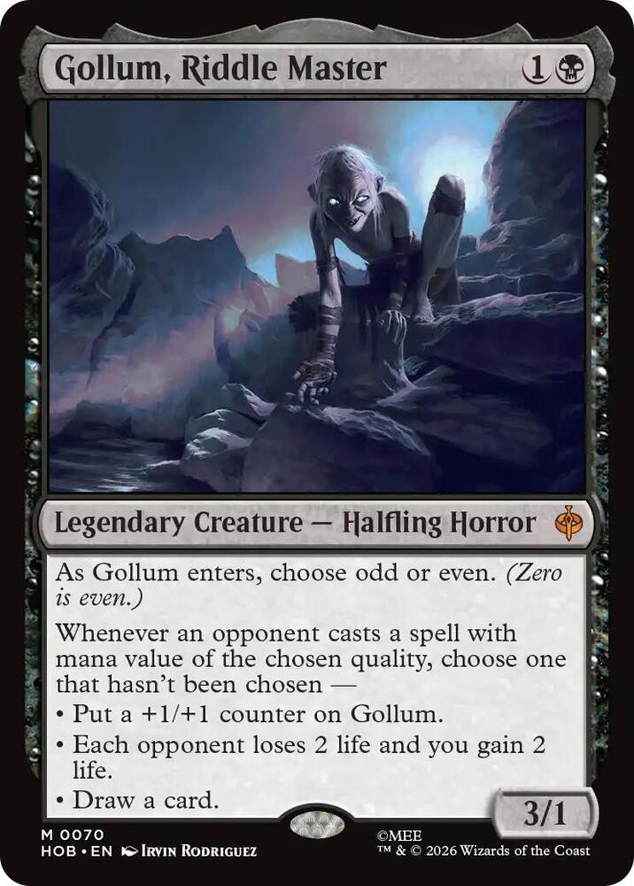 Gollum, Riddle Master-The Hobbit-M-Normal