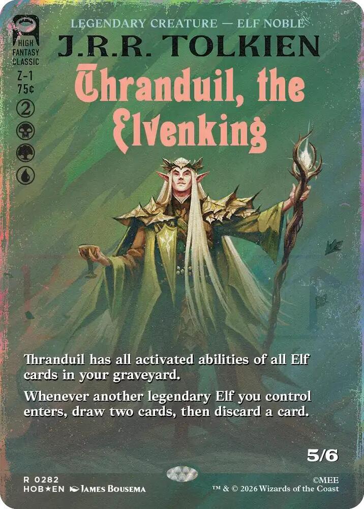Thranduil, the Elvenking (Borderless) (Surge Foil)-The Hobbit-R-Foil