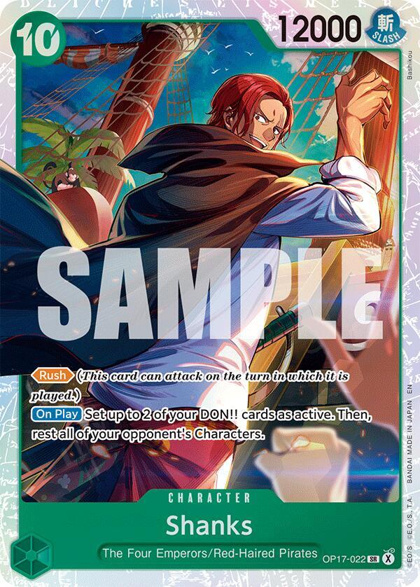 Shanks (022)-The World's Strongest Warriors-SR-Foil