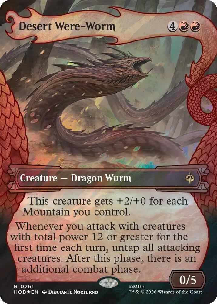 Desert Were-Worm (Showcase) (Surge Foil)-The Hobbit-R-Foil