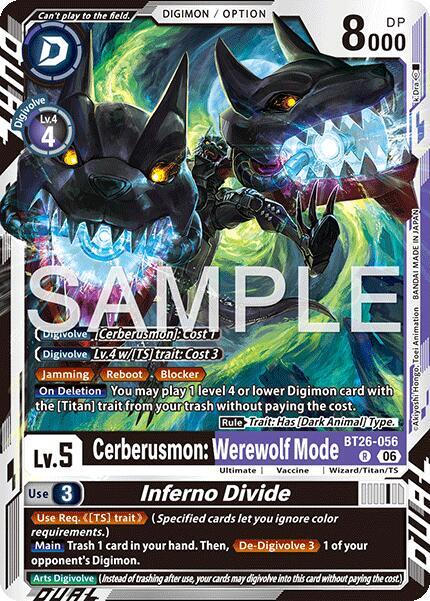 Cerberusmon: Werewolf Mode // Inferno Divide-Timeless Bonds-Rare-Foil