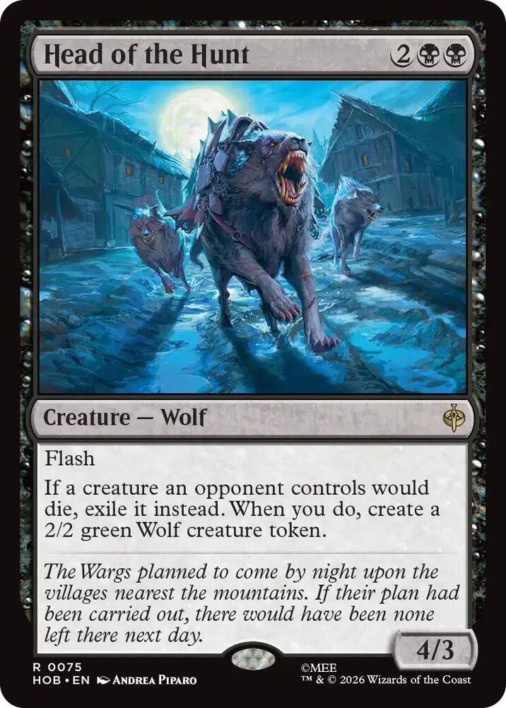 Head of the Hunt-The Hobbit-R-Foil
