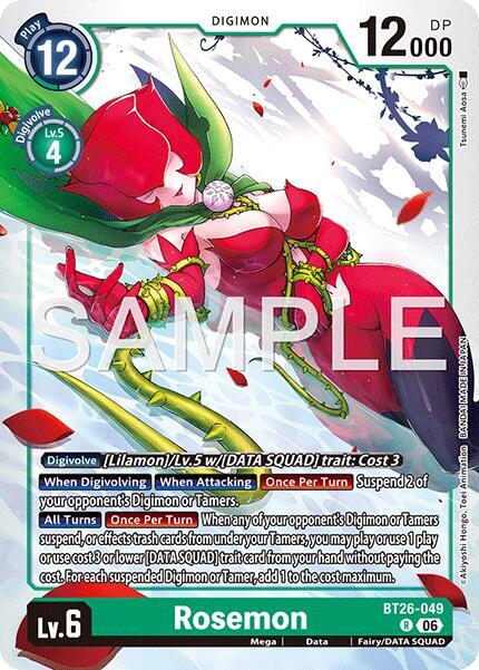 Rosemon-Timeless Bonds-Rare-Foil