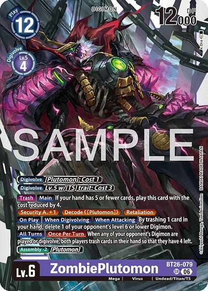 ZombiePlutomon-Timeless Bonds-Super Rare-Foil