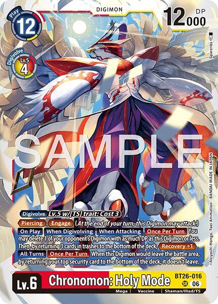 Chronomon: Holy Mode-Timeless Bonds-Super Rare-Foil