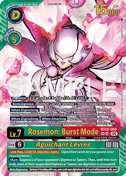 Rosemon: Burst Mode // Aguichant Levres (SP)-Timeless Bonds-Ultimate Rare-Foil