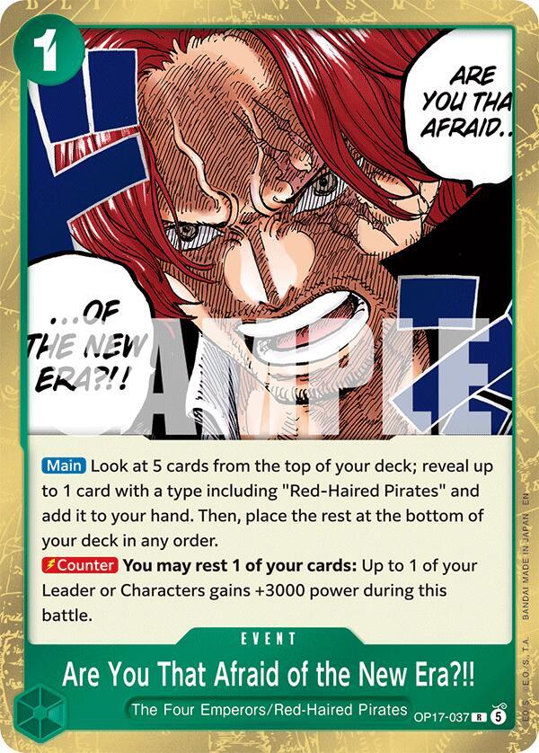 Are You That Afraid of the New Era?!-The World's Strongest Warriors-R-Foil